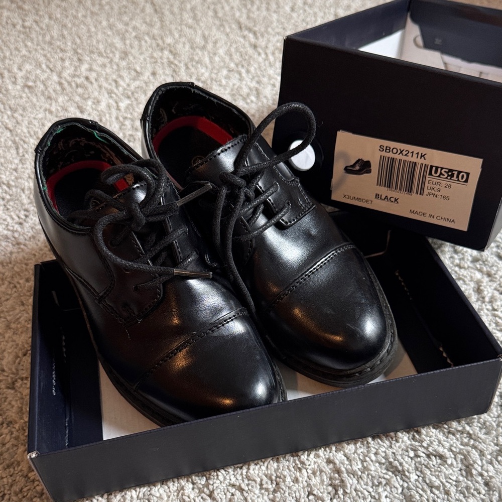 Classic Black Dress Shoes kids